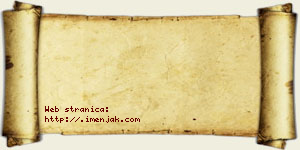 Janoš Varinac vizit kartica